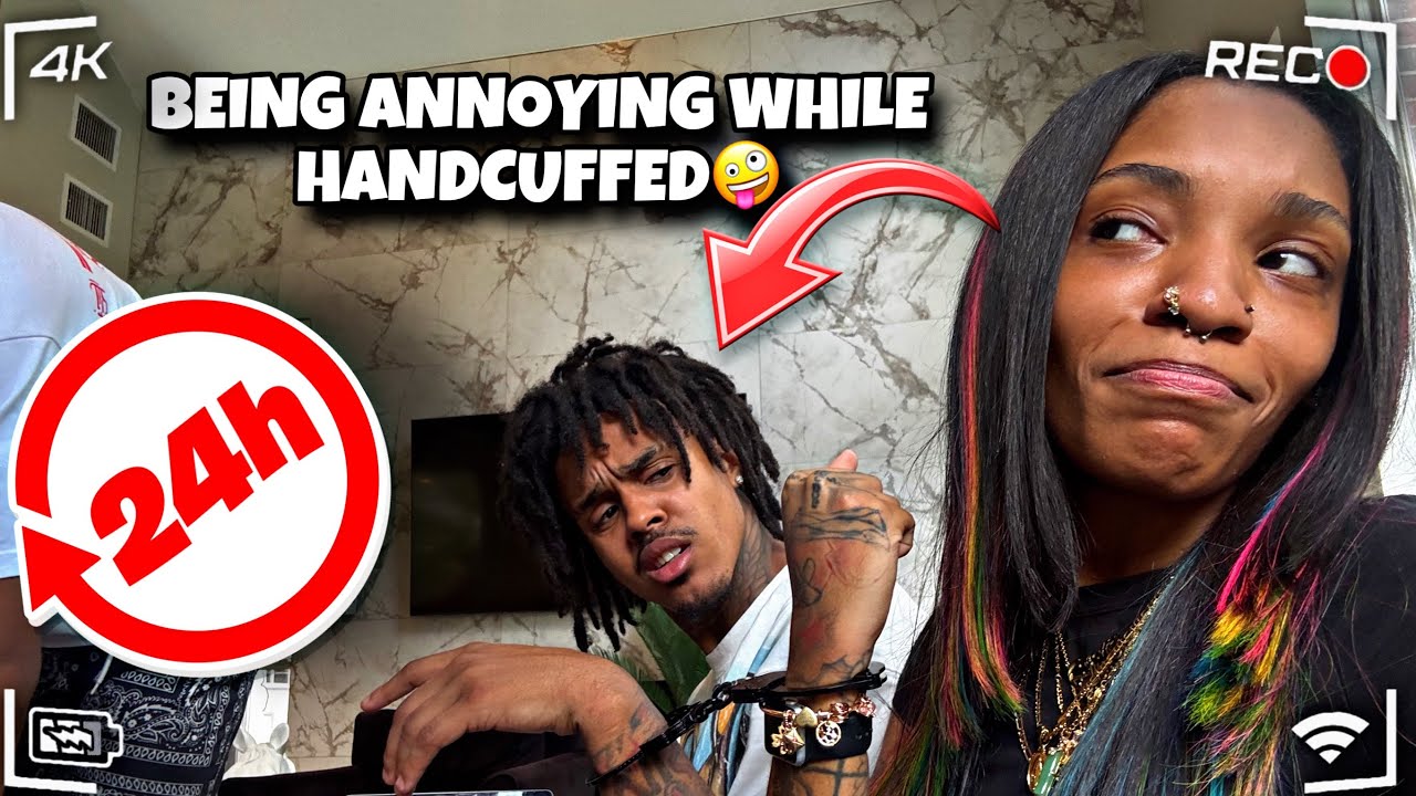 РАЗДРАЖАЮ @Daaeeski, ПОКА Я В НАРУЧНИКАХ 24 ЧАСА🤣. #daeskii #thecompacthouse #tattii