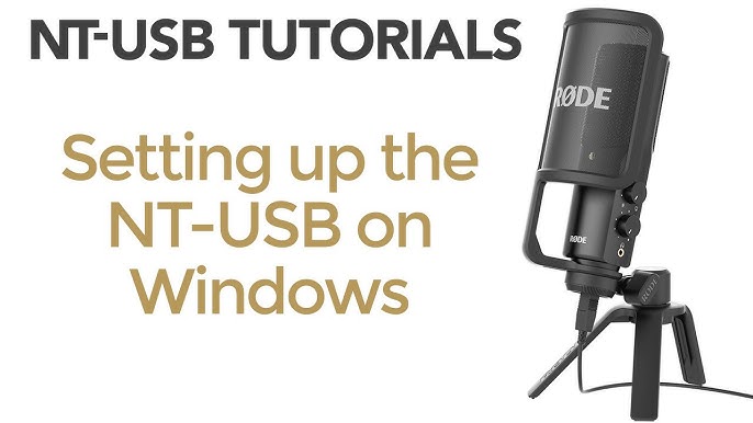 NT-USB: How to Setup Tutorial & Quality Test (Best Microphone YouTube) - YouTube
