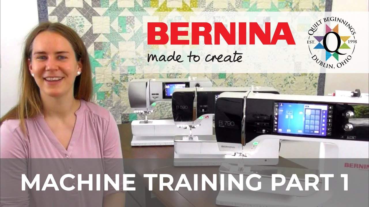 BERNINA Machine Training Part 1 Threading, Bobbin Winding