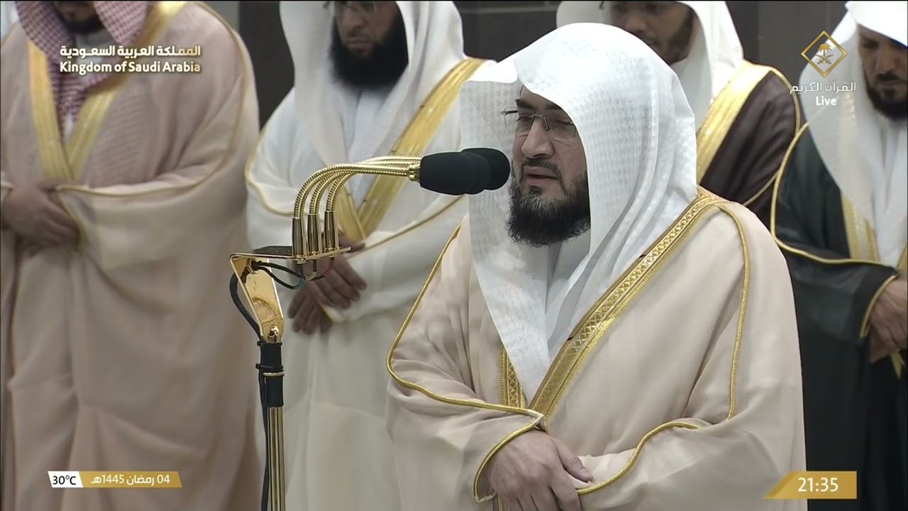 صلاة التراويح للشيخ بندر بليلة ليلة 5 رمضان 1445هـ - التسليمتان الأخيرتان