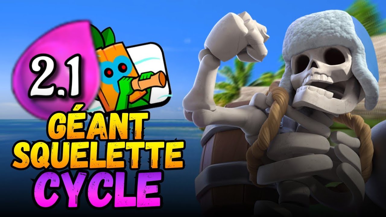 Un DECK GÉANT SQUELETTE CYCLE... Une HORREUR, sur Clash Royale !