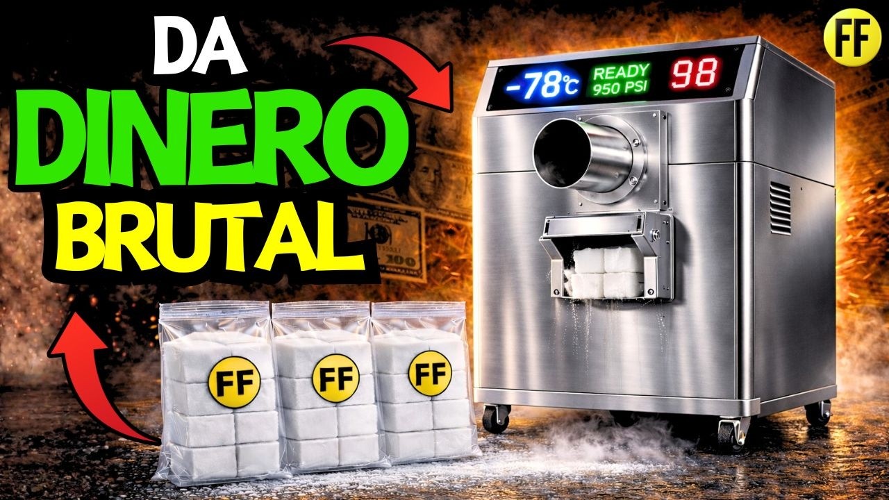 NEGOCIO RENTABLE de HIELO SECO | Máquina que GENERA DINERO desde CASA