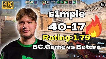 s1mple (40-17) Rating: 1.79 BC. GAME vs Betera (Dust2) | Aug 14, 2025 | CS2 POV/DEMO