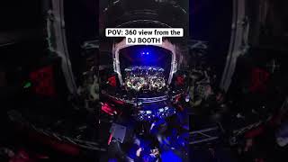 360 view from the DJ booth! #gianniblu #dj #edm #edmmusic #housemusic #explorepage #shorts