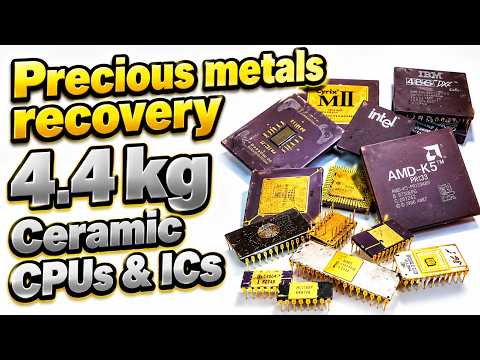 4.4 kg Ceramic CPUs and ICs - Precious metals recovery