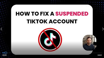 How to fix a suspended TikTok account？