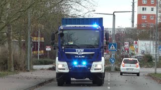 Zugtrupp, Lkw Ladekran, Ash-Anhäger Einsatzfahrten Thw Stendal