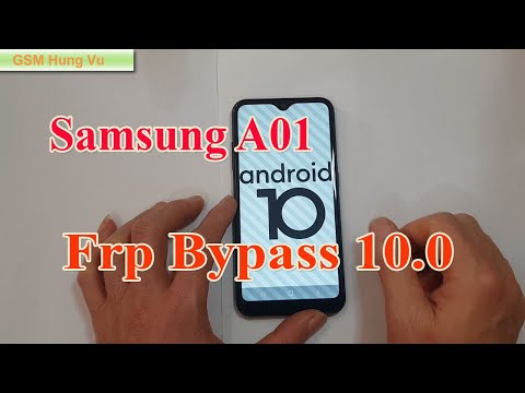 Samsung Galaxy A01 Frp Bypass Android 100 without PC  not install Apk