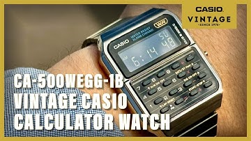 Unboxing The Casio Vintage CA-500WEGG-1B Calculator