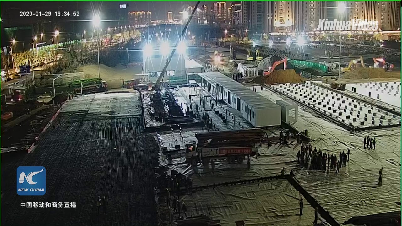 LIVE: SARS-treatment model hospital under construction in Wuhan