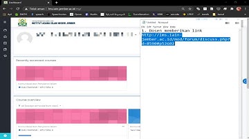 Tutorial LMS Mahasiswa Mengikuti Forum Diskusi Online LMS IAIN Jember