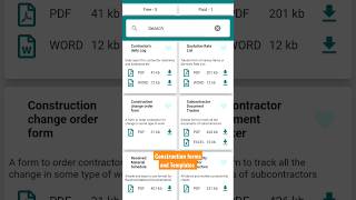 Construction forms and Templates | Best Civil engineering app #construction #civilengineer screenshot 2