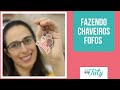 Como fazer chaveiros de papel plastificados com polaseal | Thiara Ney