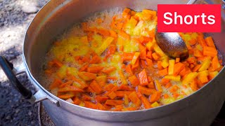 Shorts-How To Make Candied Sweet Potatoes  (Village​ Food​ Cooking) - Thai Street Food - FoodieWave