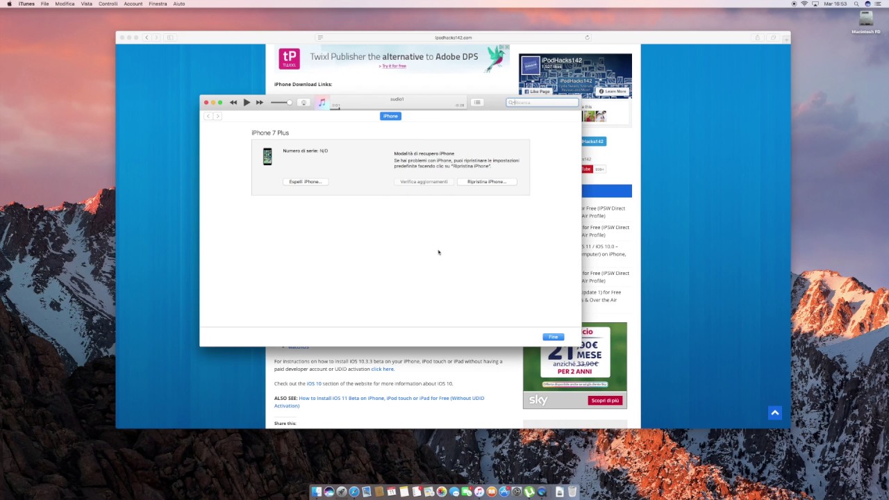 Fix Bootloop Recovery Downgrade iOS 11 beta 2 / 3 to iOS 10.3.2