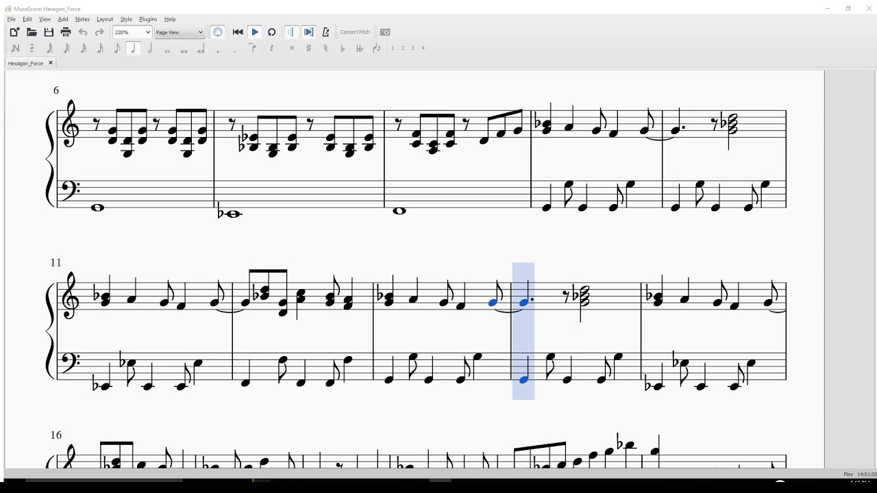 hexagon force piano youtube hexagon force sheet music