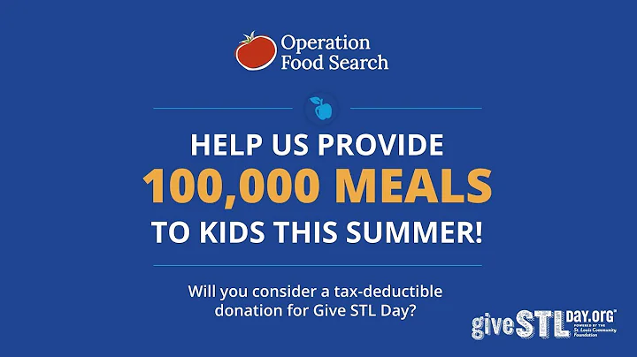 Help Us Provide 100,000 Meals For Kids This Summer