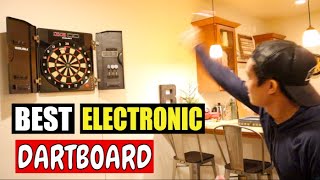 WIN.MAX Electronic Soft Tip Dartboard REVIEW And Demonstration | Dartboard Set with Cabinet screenshot 4