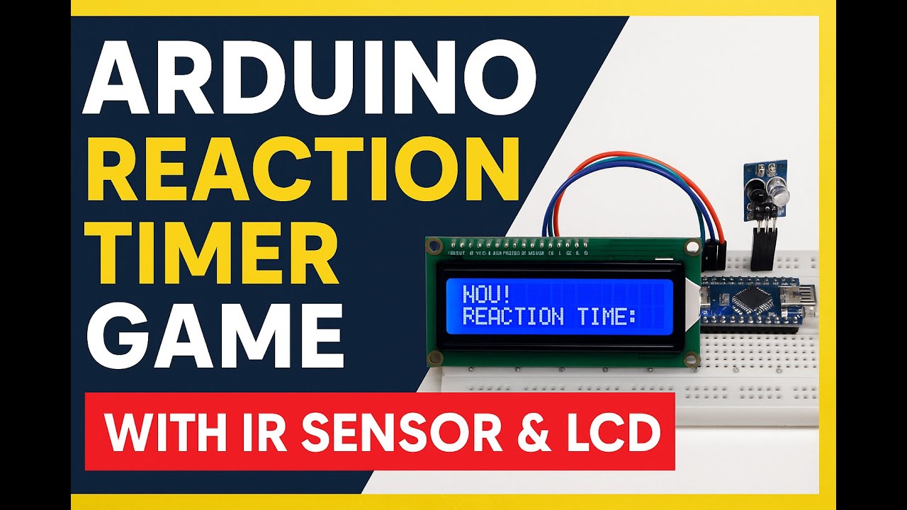 Arduino Reaction Timer Game using IR Sensor & LCD | Test Your Speed ...