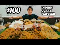 $100 Indian Curry Platter! | Ultimate Indian Curry Food Mukbang! | Little India Singapore!