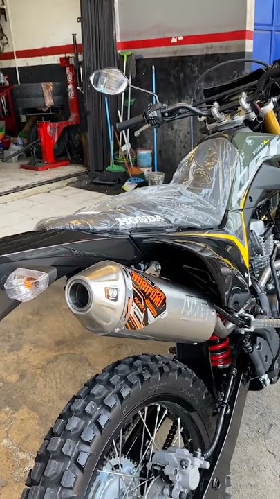 pasang knalpot norifumi#supermoto #crf150l #knalpotracing