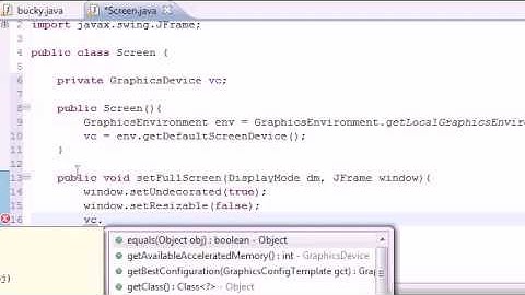 Java Game Development   3   Creating a Screen for Games