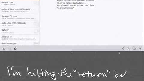 Demo of MyScript Stylus iOS Keyboard