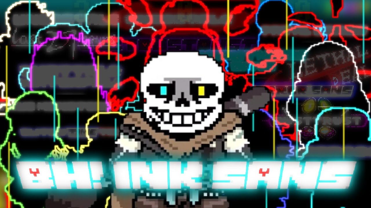 BH!Ink Sans Fight Phase 1 Easy Mode #undertaleau #undertalefangame # ...