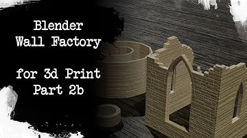 Blender to Tabletop - Easy Walls (Wall Factory) Part 2b
