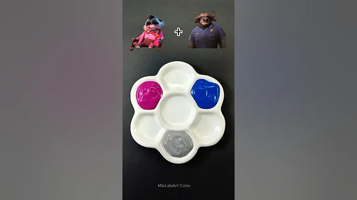 👣Zootopia Color Mixing | Guess The final Color🍄🌲#colors #satisfying #zootopia #mixing #disney ❄️🎁💦🌈