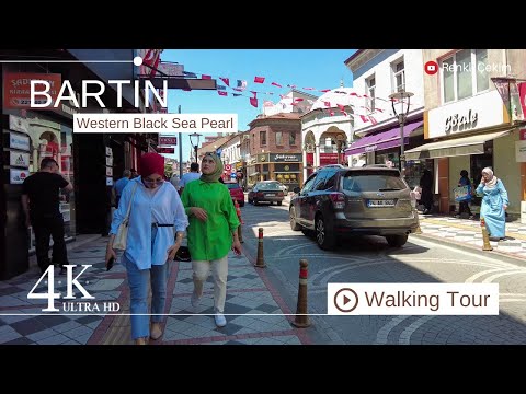 4K Bartın City Center Walking Tour | Turkey Walk 2023