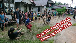 lomba tarik tambang anak-anak hut ke-76 ri 2021 dusun pangkalan darat