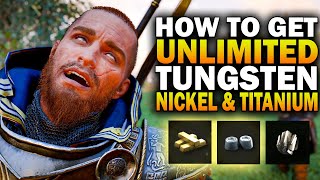 How To Get UNLIMITED Tungsten, Nickle, & Titanium! Assassin's Creed Valhalla Tungsten Ingot