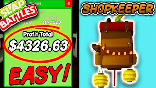 Shopkeeper Glove👜 Easiest Obtainment Method - Slap Battles Roblox