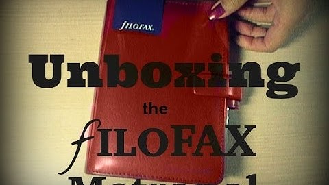 Personal Filofax Metropol Unboxing