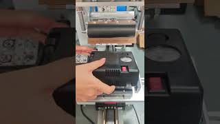 Flatbed Labeling Machine for Car Air Pumps#labelingmachine