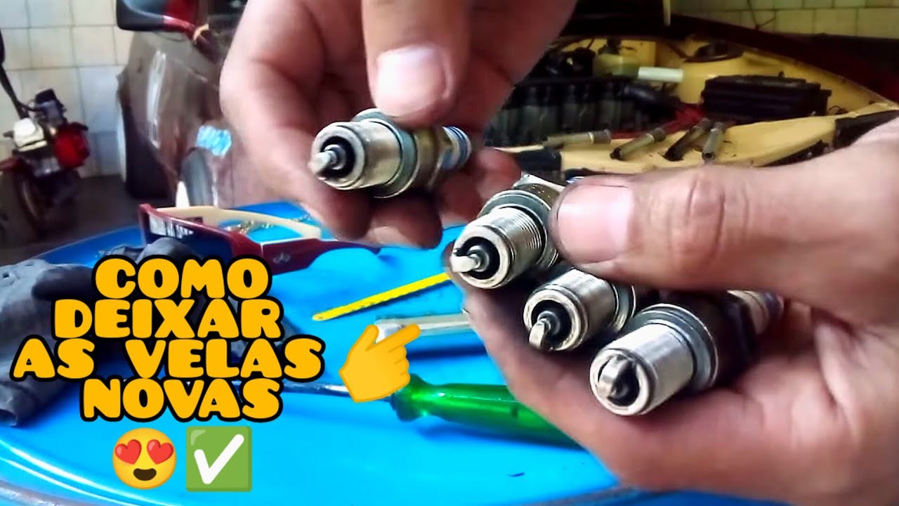 COMO LIMPAR E CALIBRAR AS VELAS DE IGNIÇÃO EM CASA - RÁPIDO E FÁCIL SEM ...