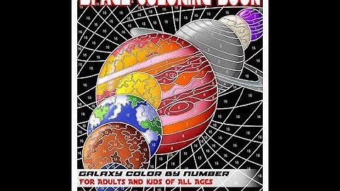 Space Color By Number Coloring Book -Color Questopia- FLIP THROUGH