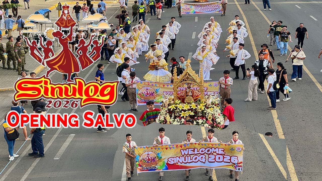Sinulog Festival 2026 Opening Salvo Street Parade | CEBU Philippines