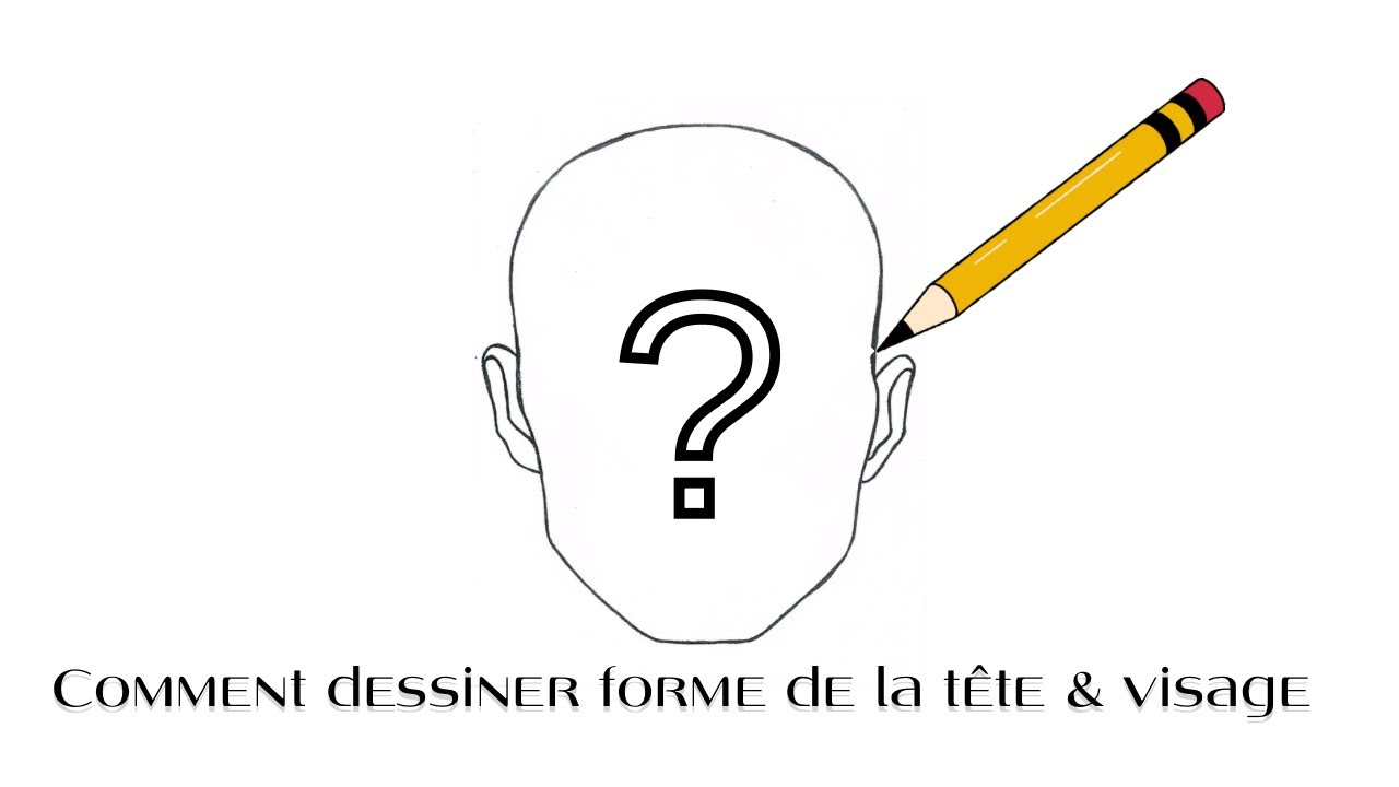 Comment dessiner forme de la tête & visage étape par étape - YouTube