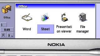 Nokia 9210e Communicator Software: Spreadsheet c2001 screenshot 4