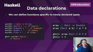 Famous Introduction to Haskell - Part 7 (Defining Custom Types, Algebraic Data Types) Profile