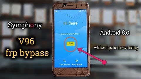How to frp bypass Symphony v96 ✔ v96 frp bypass ✔ Google Account Remove | Without Device 1000% Test
