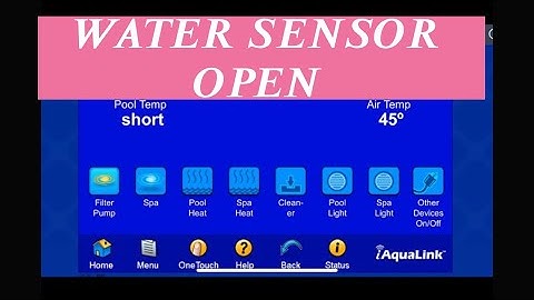 Heater problems “Short” or “open” sensor