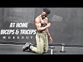 Grow big biceps  triceps  15 min at home workout dumbbells only