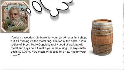 Circle Word Problem explained.