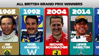 All British Grand Prix Winners 1950-2023