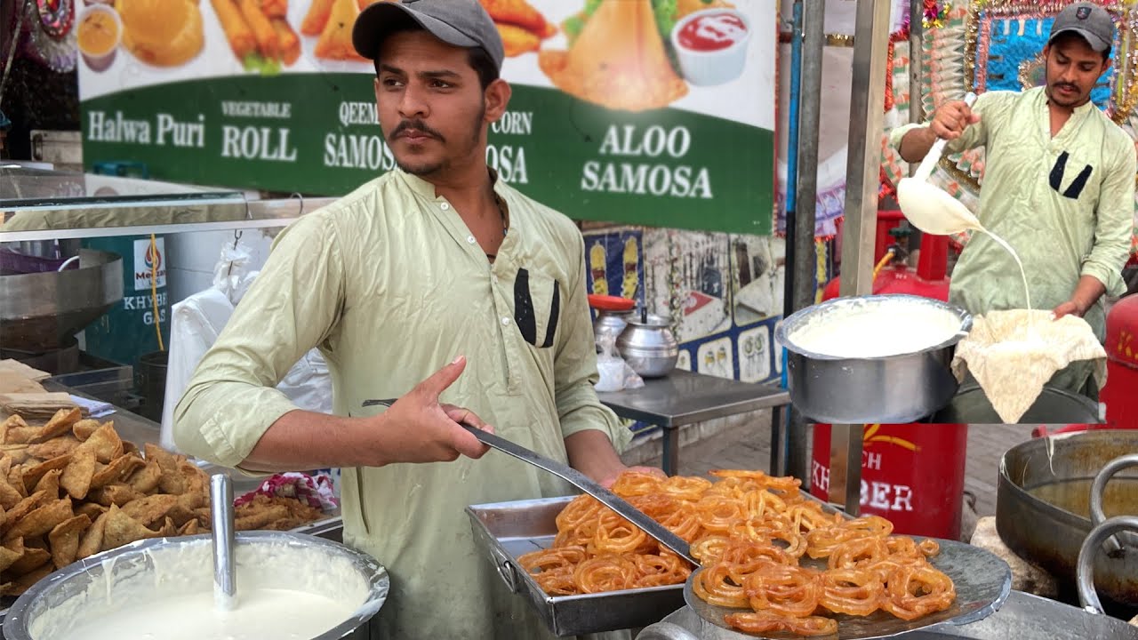 Desi Style Jalebi Making | Extra Crispy & Juicy Jalebi | Karachi Street Food.