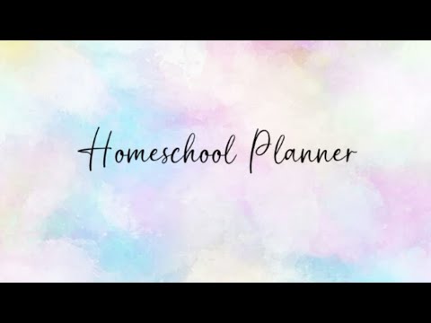 New Planner: Weekly homeschool planner organized by subject.
