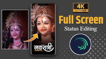 नवरात्री स्पेशल 4k Video Editing|Full Screen Navratri Status Editing|Alight Motion Video Editing